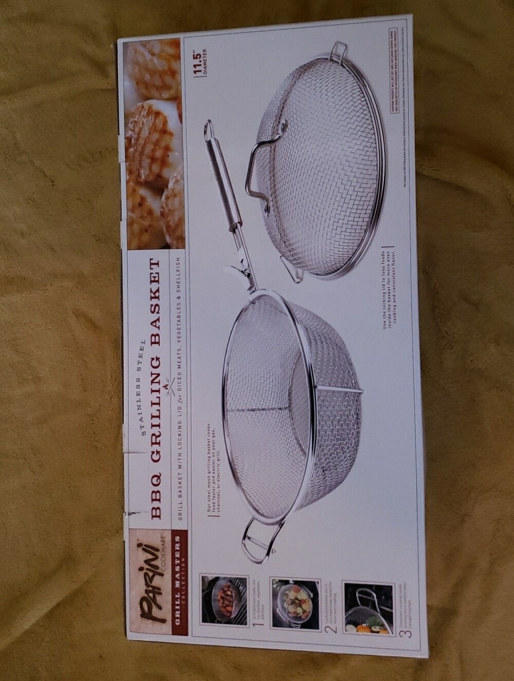 Stainless Steel BBQ Grilling Basket - Silver